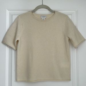 Club Monaco short sleeve cashmere sweater